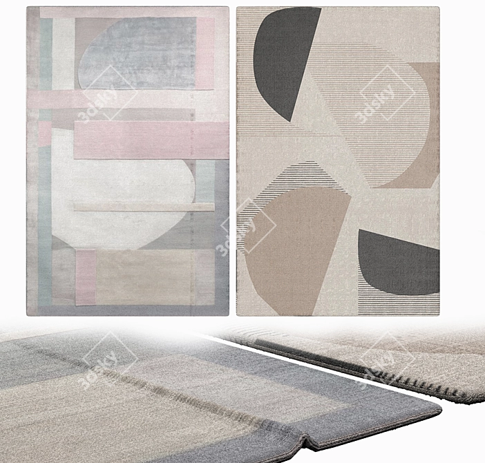 Elegant Interior Carpets 3D model image 2