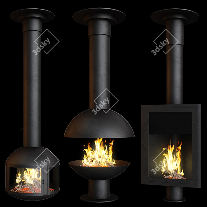 Focus Creation 3: The Ultimate Fireplace Set 3D model image 2