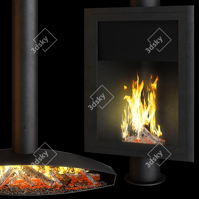 Focus Creation 3: The Ultimate Fireplace Set 3D model image 4