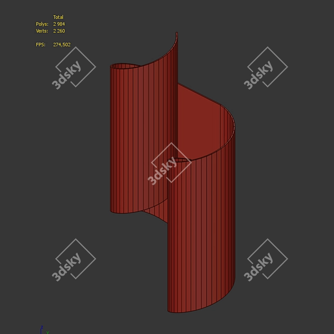 AERIN Iva Visual Comfort Luminaire 3D model image 2