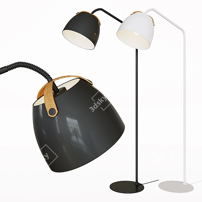 Scandinavian Style Oslo Floor Lamp 3D model image 1