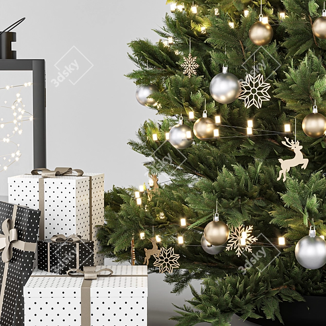 Festive Holiday Decor Set 3D model image 2