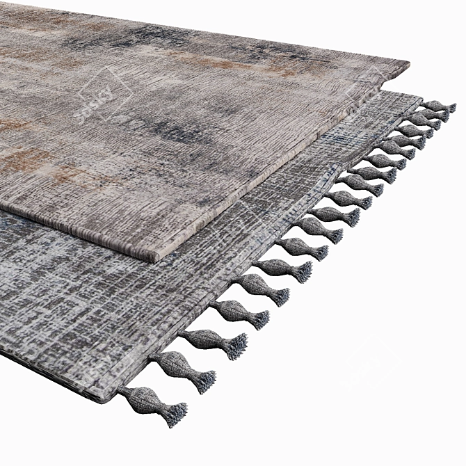 Elegance in Every Step: Trendy Carpets 3D model image 2