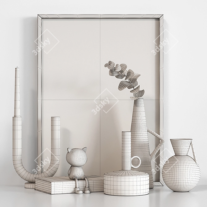 Minimalist Geometry Set 3D model image 3