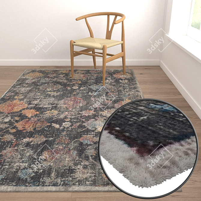 Luxury Carpet Set: High-Quality Textures 3D model image 5