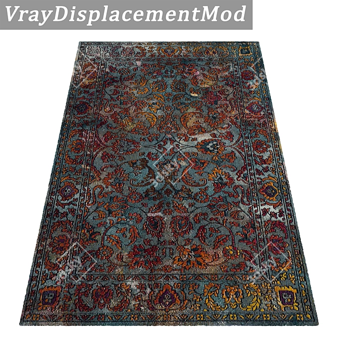 Luxury Carpet Collection: High-Quality Set of 3 Carpets 3D model image 3