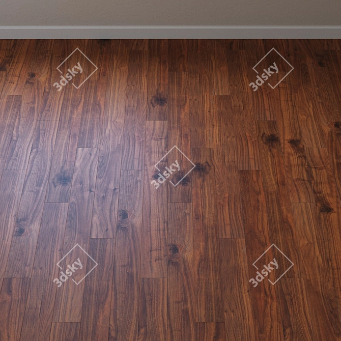 Luxury Oak Laminate Flooring 3D model image 2