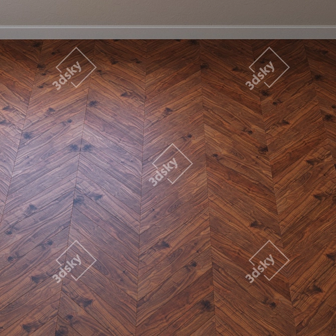 Luxury Oak Laminate Flooring 3D model image 3