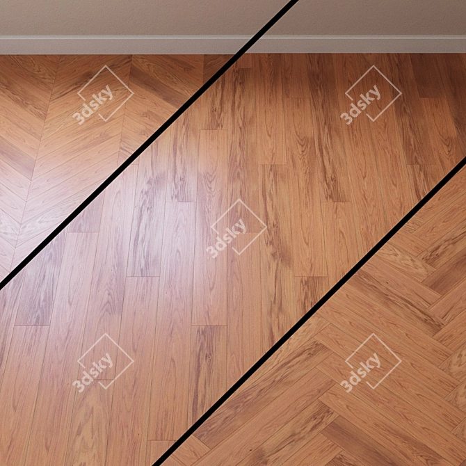 Timeless Elegance: Tarkett Baron Parquet Board 3D model image 1