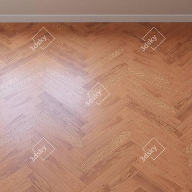 Timeless Elegance: Tarkett Baron Parquet Board 3D model image 3