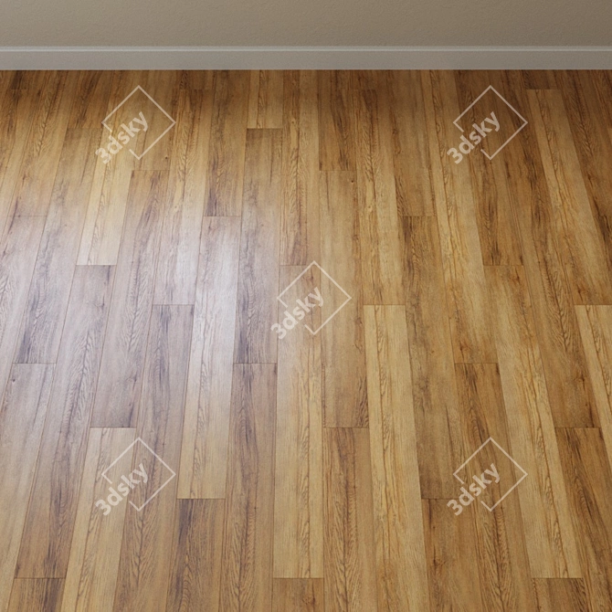 Country Oak Laminate Flooring 3D model image 2