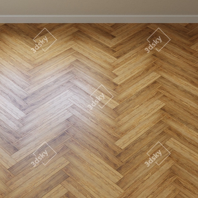 Country Oak Laminate Flooring 3D model image 3