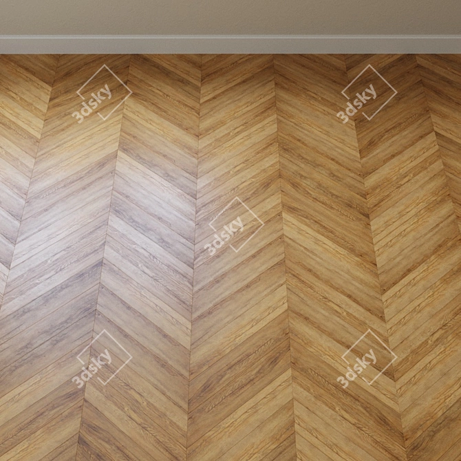 Country Oak Laminate Flooring 3D model image 4