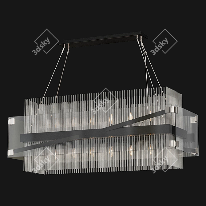 Troy Lighting Apollo Chandelier 3D model image 2