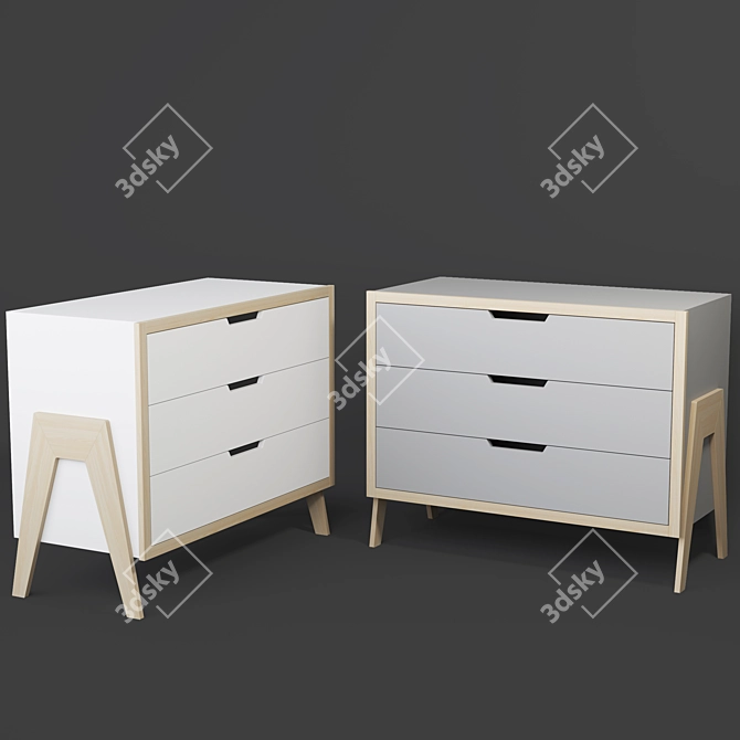 IndigoWood Shuttle Dresser 3D model image 3