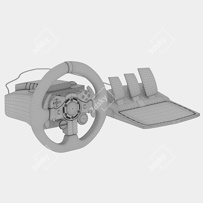 Polygon Wheel: 620 Joystick 3D model image 4