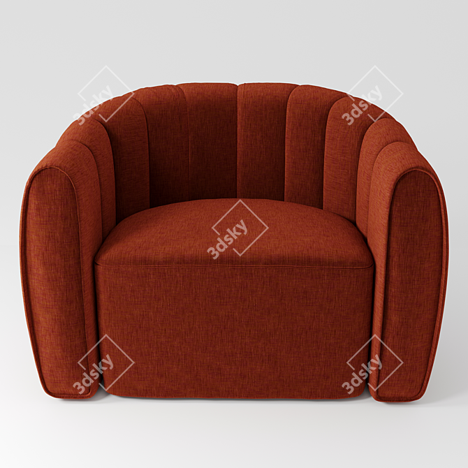 elegant armchair 3D model image 2