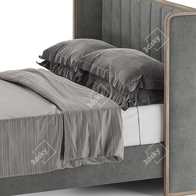 Restoration Hardware Textile Upholstered Bed 3D model image 3