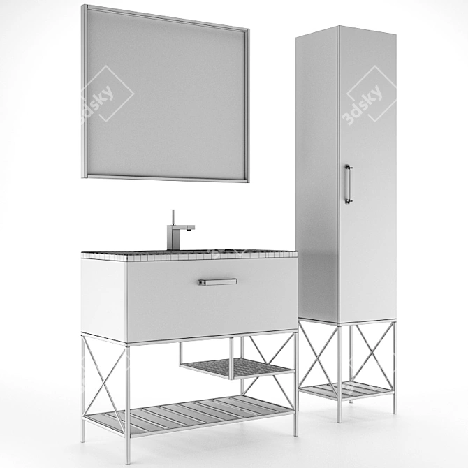 Comforty Bradford Bathroom Furniture 3D model image 3