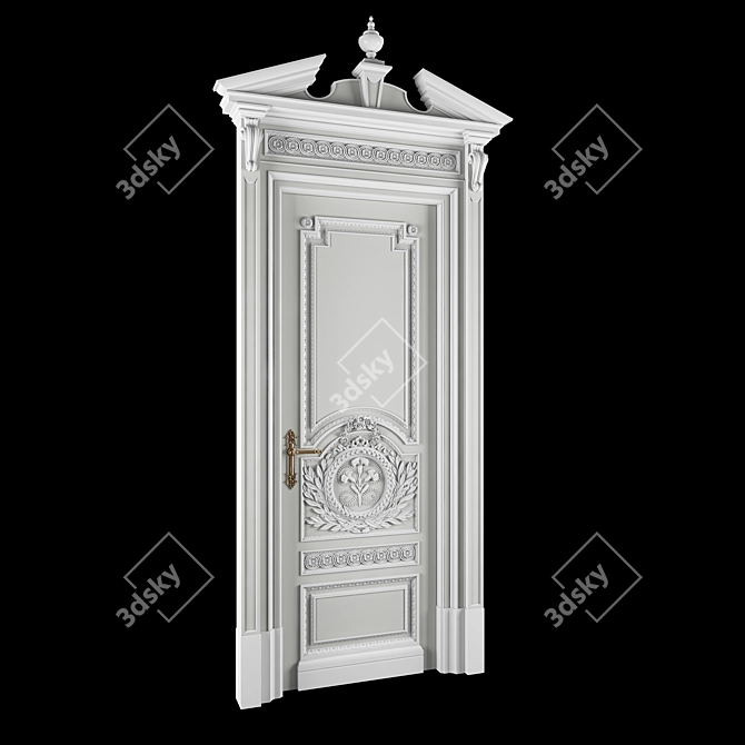 Elegant Versailles Door Set 3D model image 3
