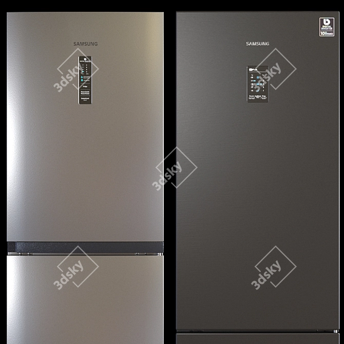 Samsung Refrigerator Set: Flex™ 4-Door, Inverter 2-Door, RB5000A 3D model image 4