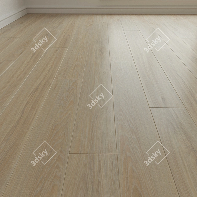 Stylish Laminate Flooring 3D model image 1