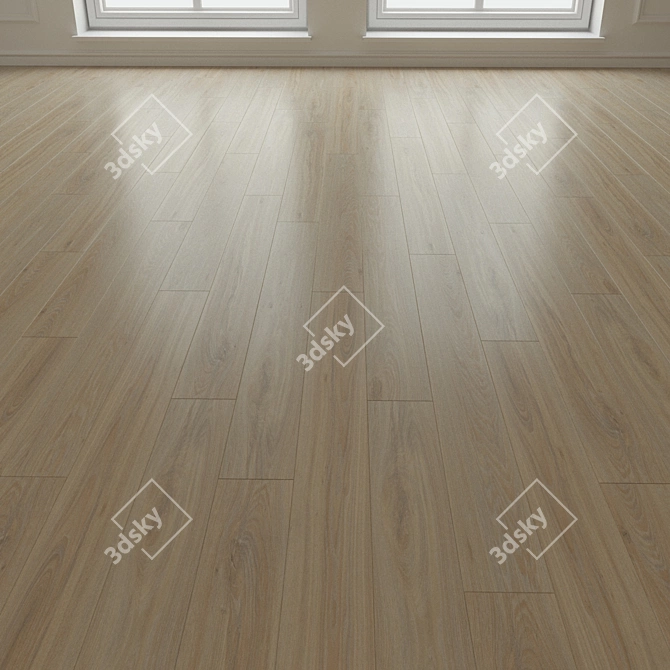 Stylish Laminate Flooring 3D model image 3