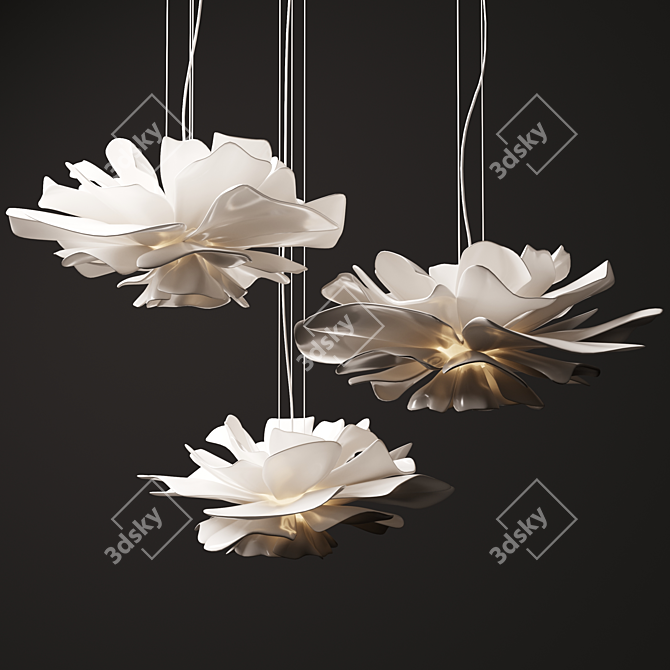 Juniper Love Blossom Chandelier 3D model image 1