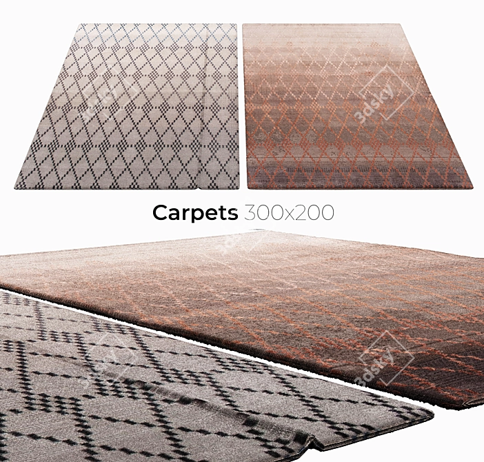 Elegant Interior Carpets 3D model image 1