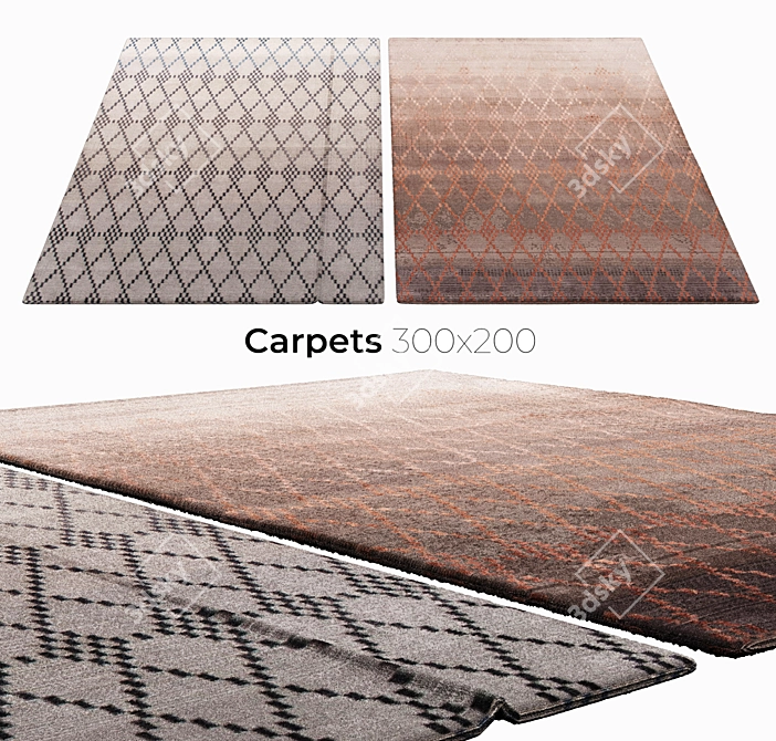 Elegant Interior Carpets 3D model image 3