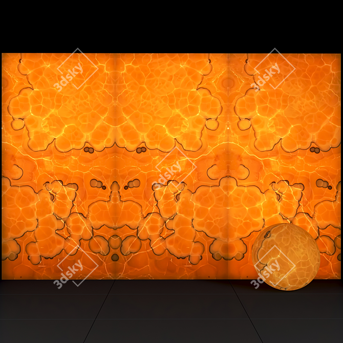 Luxurious Bookmatched Onyx Slabs 3D model image 5