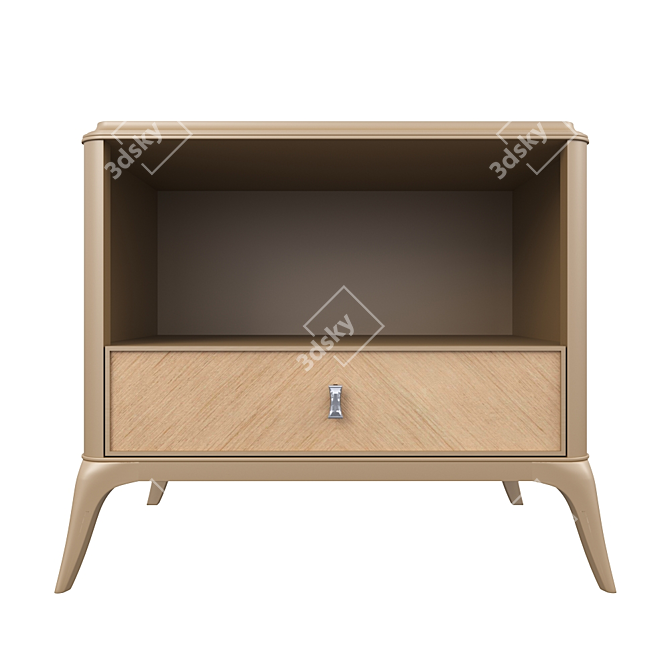 Gemma Nightstand: Sleek and Elegant Storage 3D model image 1