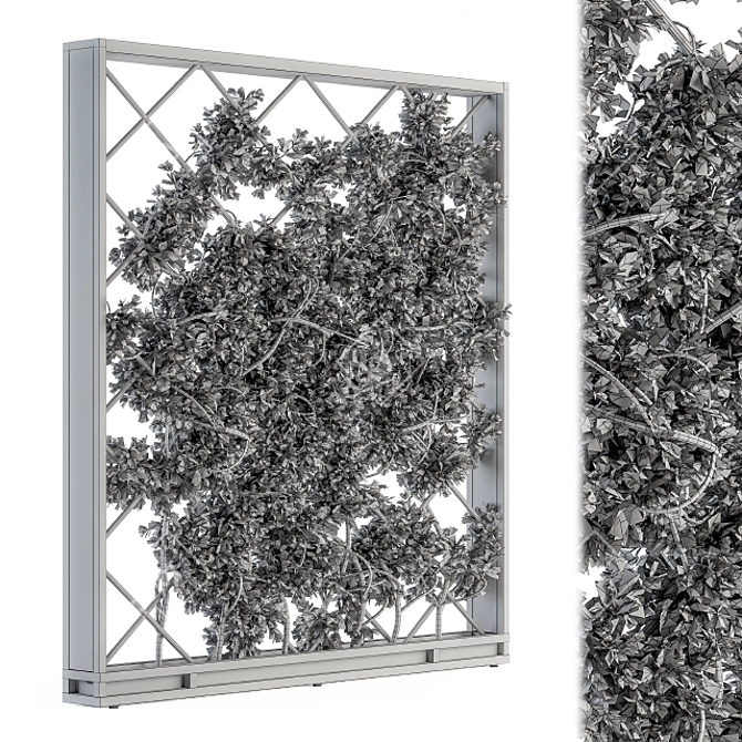 Botanica: Vertical Greenery Metal Frame 3D model image 5