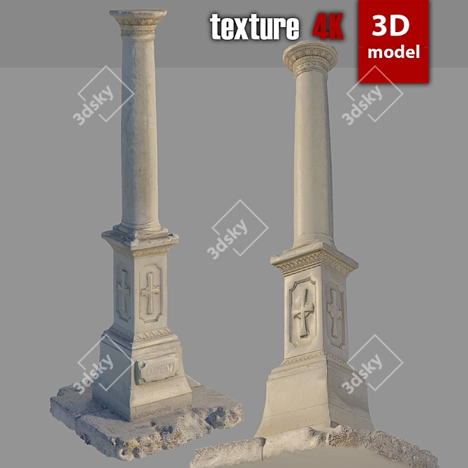 Title: Detailed 3D Obelisk Model 3D model image 1