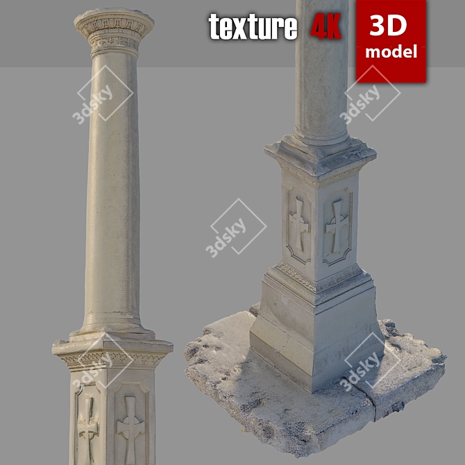 Title: Detailed 3D Obelisk Model 3D model image 2