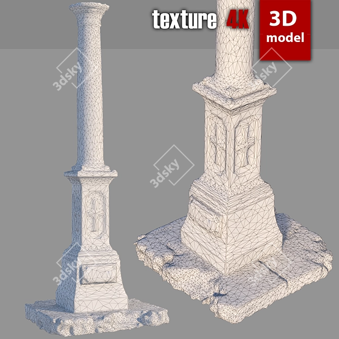 Title: Detailed 3D Obelisk Model 3D model image 3