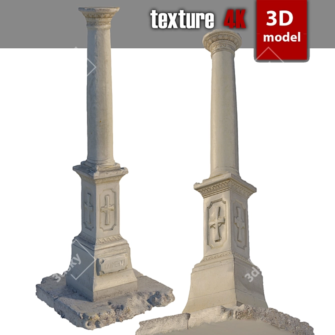 Title: Detailed 3D Obelisk Model 3D model image 4