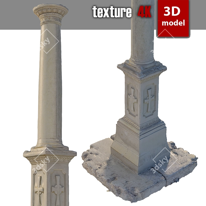 Title: Detailed 3D Obelisk Model 3D model image 5