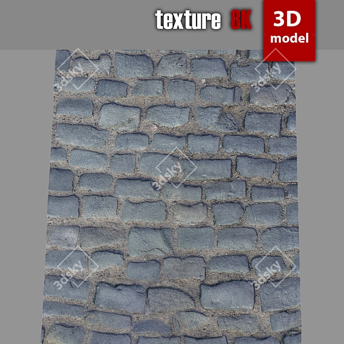 Detailed 3D Road Model 3D model image 1