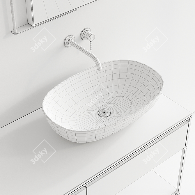 Nic Design Bridge Vanity Set 3D model image 5