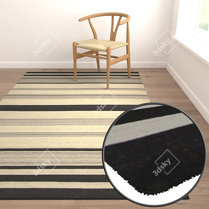 Luxury Collection: High-Quality Carpet Set 3D model image 5