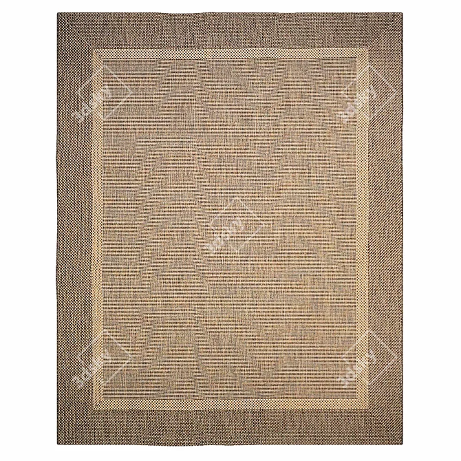 Recife Stria Textured Rug 3D model image 1