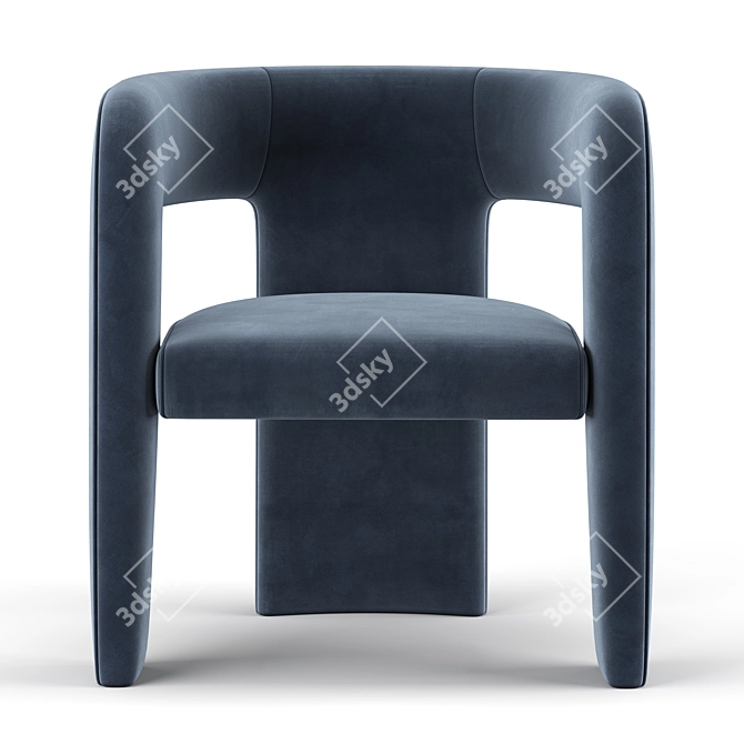 Elegant Dunloe Chair 3D model image 3