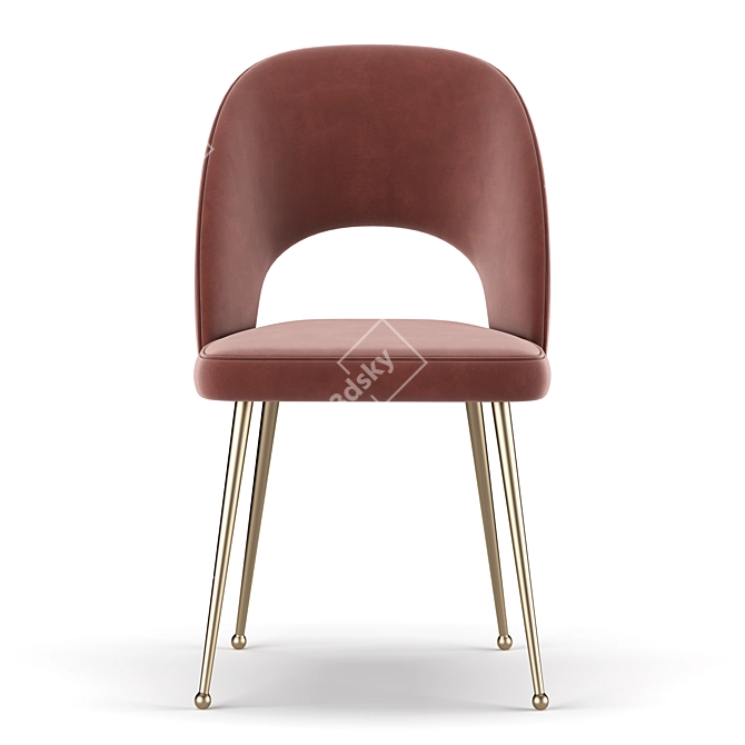 Elegant Swell Chair 3D model image 3