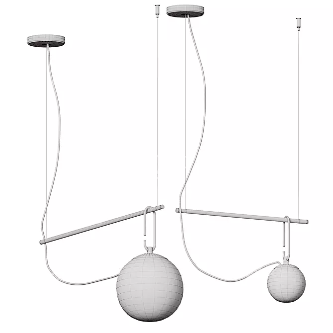 Elegant NH S Pendant Lamp 3D model image 4