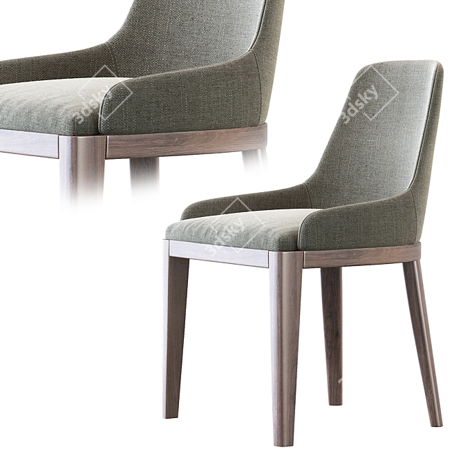 Sleek and Stylish Cleo Chair 3D model image 2