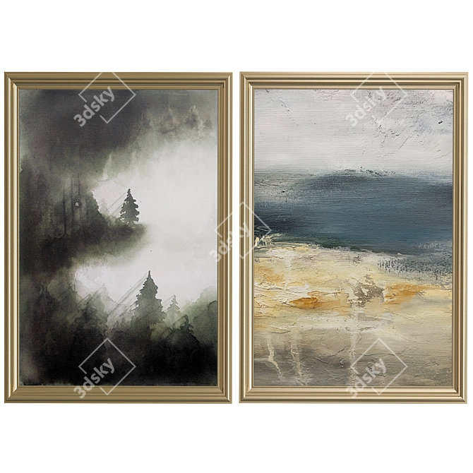 Product Title: Elegant Wall Art Print 3D model image 1