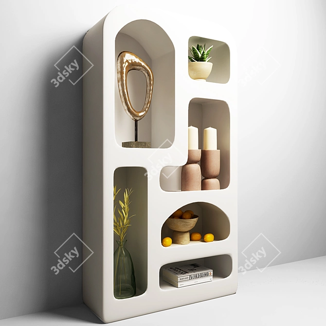 Isobel Decorative Bookshelf 3D model image 2