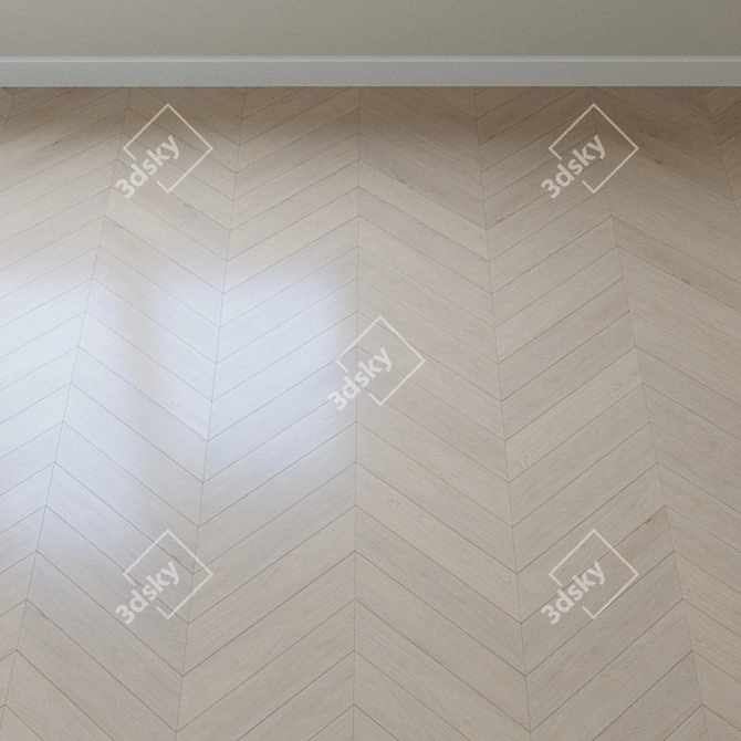 Meridian Oak Parquet: Timeless Elegance 3D model image 3