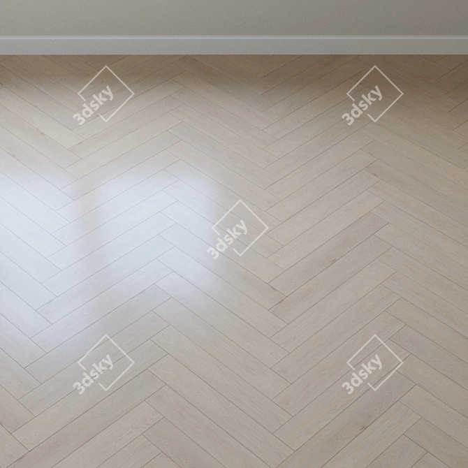 Meridian Oak Parquet: Timeless Elegance 3D model image 4